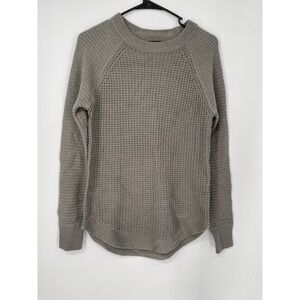 Guilty Women Sweater Knit Pullover Long Sleeve Taupe P/S Style 99073